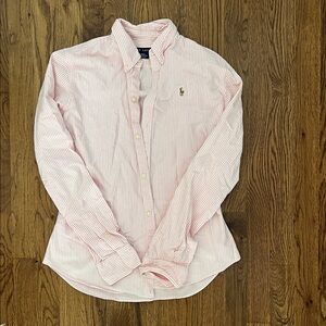 Polo by Ralph Lauren Light Pink Striped Shirt